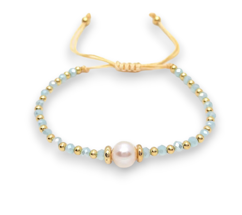 Perla Celestial - Pulsera Hilo