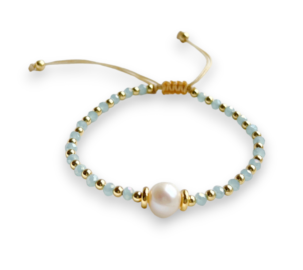 Perla Celestial - Pulsera Hilo