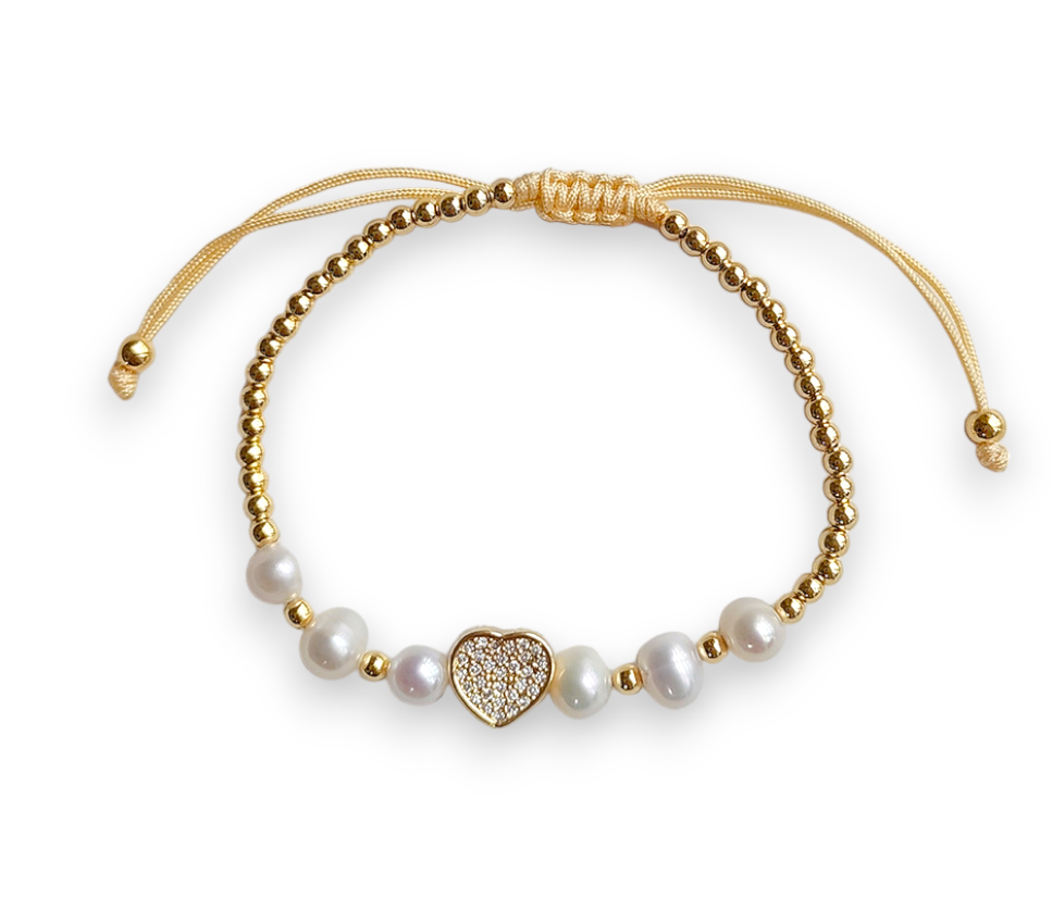 Estelar Perlado - Pulseras Hilo