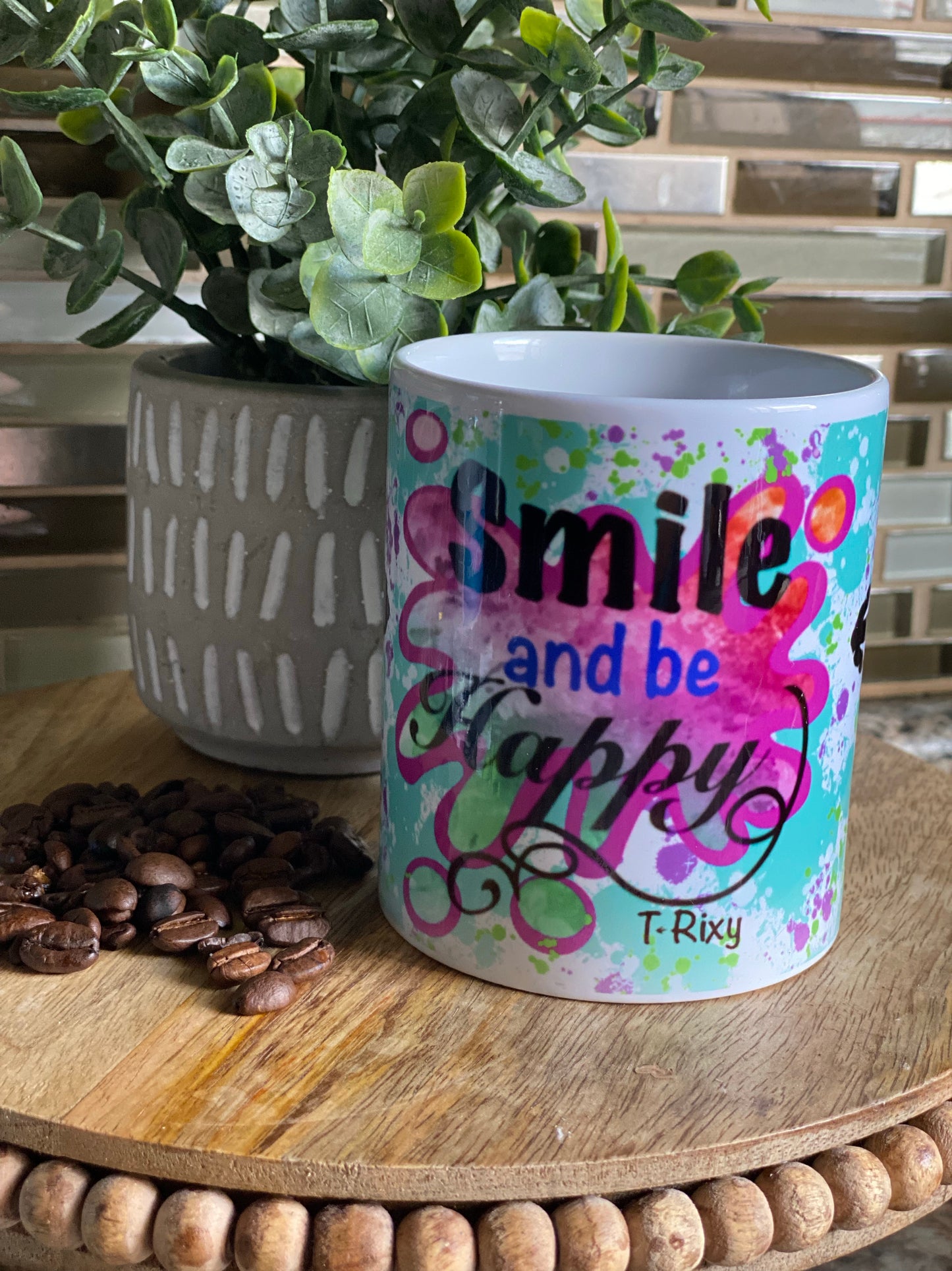 Taza “Smile and be Happy”